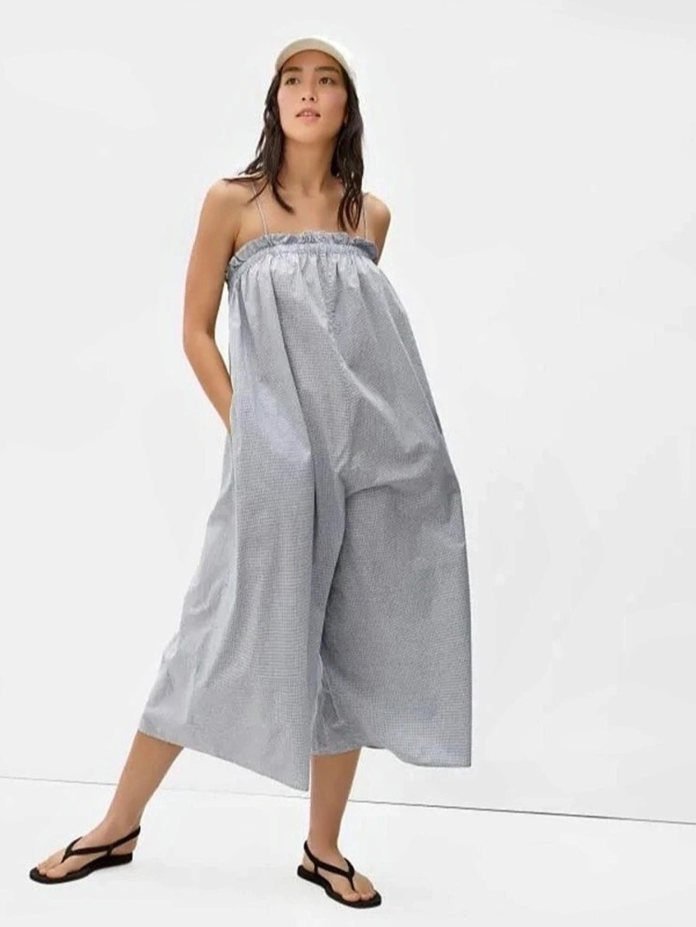 EVERLANE gingham jumpsuit
